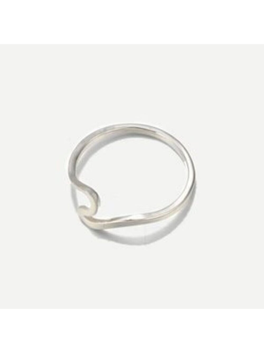 Wave Silver Tone Ring - Picture 3 of 3